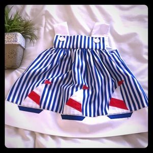 Vintage Sylvia Whyte Sailor Girl’s Dress